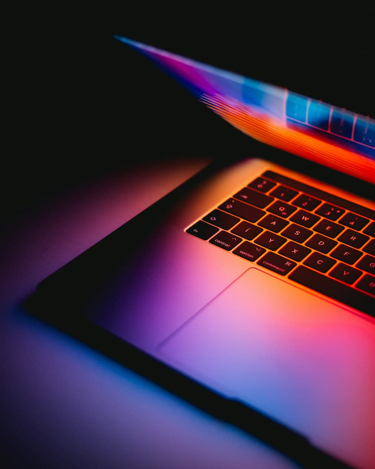 HP laptop on a desk