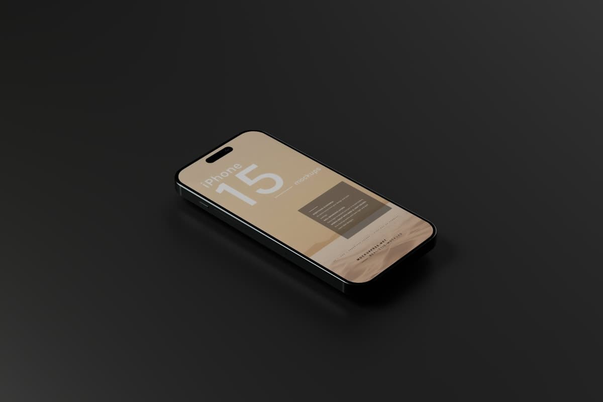 iPhone 15 Pro titanium device
