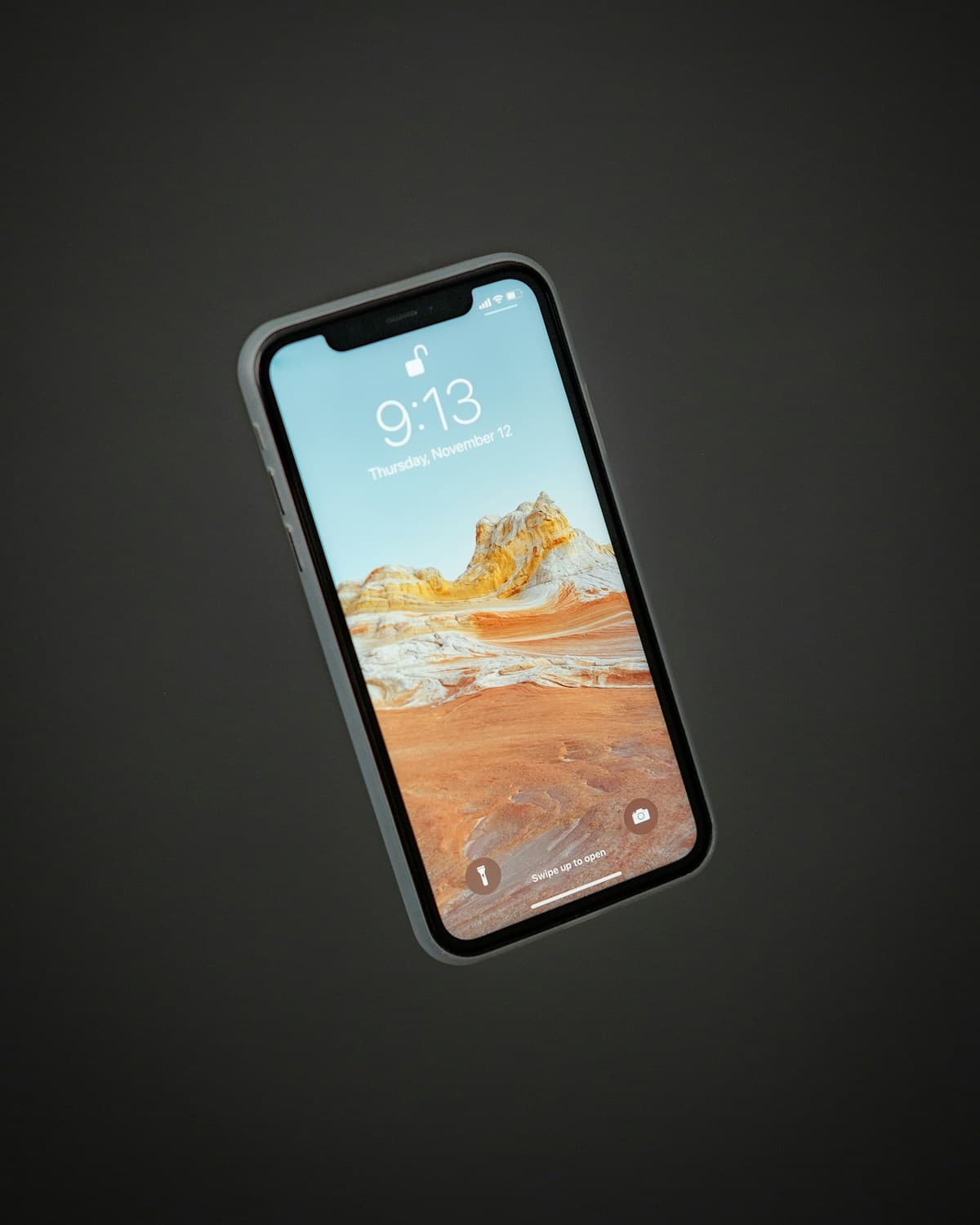 Samsung smartphone display close up
